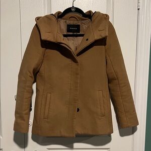 Aritzia Women's Camel Pea Coat